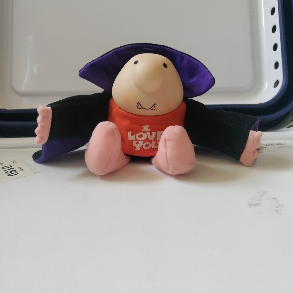 Vintage Ziggy Plush Doll Halloween Vampire Cape I Love You Tom Wilson 1993